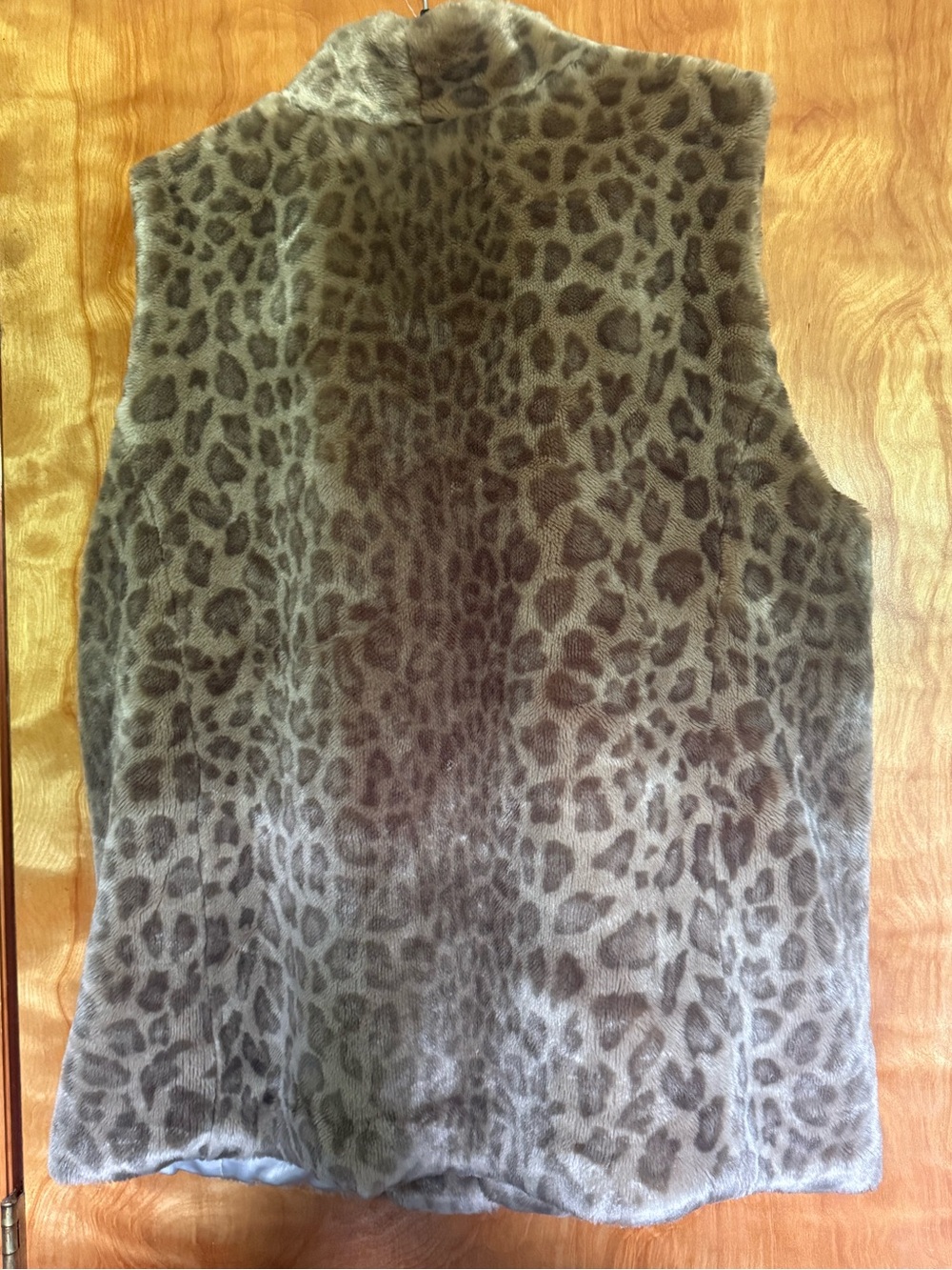 Donna Sawyers Fabulous Furs Women's Brown Leopard Faux Fur Vest size XL gorgeous - Picture 2 of 9